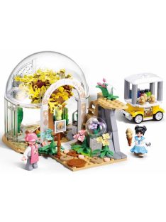   Конструктор Sluban Girl's Dream: Метрополис Ботаническа Градина (299 ч.) с 3 фигурки, 38х29х7 cm