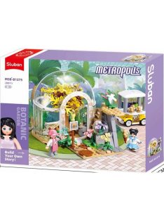   Конструктор Sluban Girl's Dream: Метрополис Ботаническа Градина (299 ч.) с 3 фигурки, 38х29х7 cm