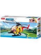 конструктор Sluban Авиация Хеликоптер 100 ел. с1 фигурка 24х14х5