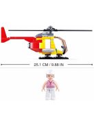 конструктор Sluban Авиация Хеликоптер 100 ел. с1 фигурка 24х14х5