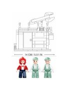 Конструктор Sluban Сити Автосервиз с кола с подемник 340 ел. с 3 фигурки 38х29х7