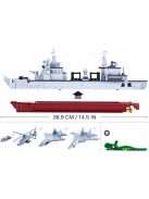 конструктор Sluban Армия Продоволствен кораб точен модел 1:450 мащаб с 2 самолета хеликоптер и лодка 497 ел. 48х33х7