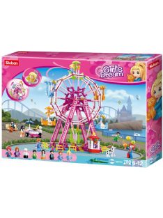   Конструктор Sluban Girl's Dream: Виенско колело (789 ч.) с 8 фигурки със сменяща се глава ключодържател, 52х38х8 cm