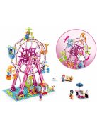 Конструктор Sluban Girl's Dream: Виенско колело (789 ч.) с 8 фигурки със сменяща се глава ключодържател, 52х38х8 cm