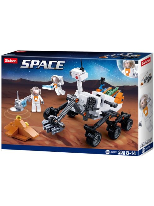 Конструктор Sluban Космос Марсоход Кюриосити 288 ел. с 2 фигурки 33х24х6