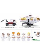 Конструктор Sluban Космос Космическа станция 642 ел. с 6 фигурки със сменяща се глава ключодържател 48х38х8