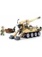 конструктор Sluban Армия Bobcat щурмова артилерииска установка 8Х8 с 1 фигурка точен модел 159 ел. 29х19х6