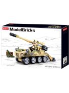 конструктор Sluban Армия Bobcat щурмова артилерииска установка 8Х8 с 1 фигурка точен модел 159 ел. 29х19х6