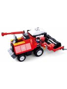 Конструктор Sluban Сити Комбайн 229 ел. с 2 фигурки 29х24х6