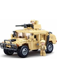   конструктор Sluban Армия Джип Хамър Н2 точен модел 265 ел. с 2 фигурки 30х19х7