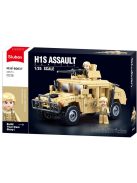 конструктор Sluban Армия Джип Хамър Н2 точен модел 265 ел. с 2 фигурки 30х19х7