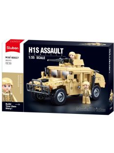   конструктор Sluban Армия Джип Хамър Н2 точен модел 265 ел. с 2 фигурки 30х19х7