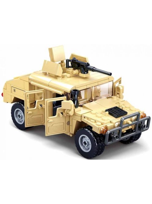 конструктор Sluban Армия Джип Хамър Н2 точен модел 265 ел. с 2 фигурки 30х19х7