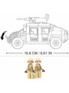 конструктор Sluban Армия Джип Хамър Н2 точен модел 265 ел. с 2 фигурки 30х19х7