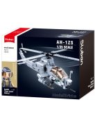 конструктор Sluban Армия AH-1Z Щурмови хеликоптер точен модел с 2 фигурки 482 ел. 30х24х13