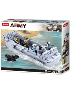   конструктор Sluban Армия Десантен караб втора световна война с 3 фигурки 182 ел. 29х24х6