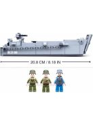 конструктор Sluban Армия Десантен караб втора световна война с 3 фигурки 182 ел. 29х24х6