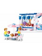 Конструктор Sluban Girl's Dream: Кафене (289 ч.) с 3 фигурки, 38х24х7 см