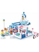 Конструктор Sluban Girl's Dream: Кафене (289 ч.) с 3 фигурки, 38х24х7 см