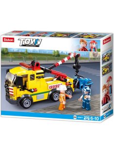   Конструктор Sluban Сити Камион Пътна Помощ с кран 205 ел. с 2 фигурки 29х24х6