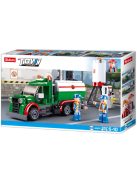 Конструктор Sluban Сити Бензиновоз с Пълначна Станция 267 ел. с 2 фигурки 38х24х7
