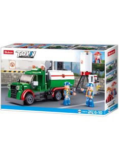   Конструктор Sluban Сити Бензиновоз с Пълначна Станция 267 ел. с 2 фигурки 38х24х7