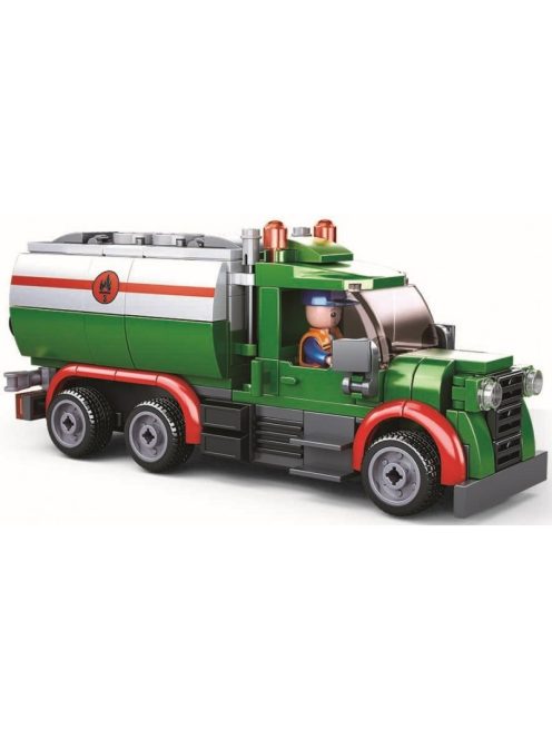 Конструктор Sluban Сити Бензиновоз с Пълначна Станция 267 ел. с 2 фигурки 38х24х7