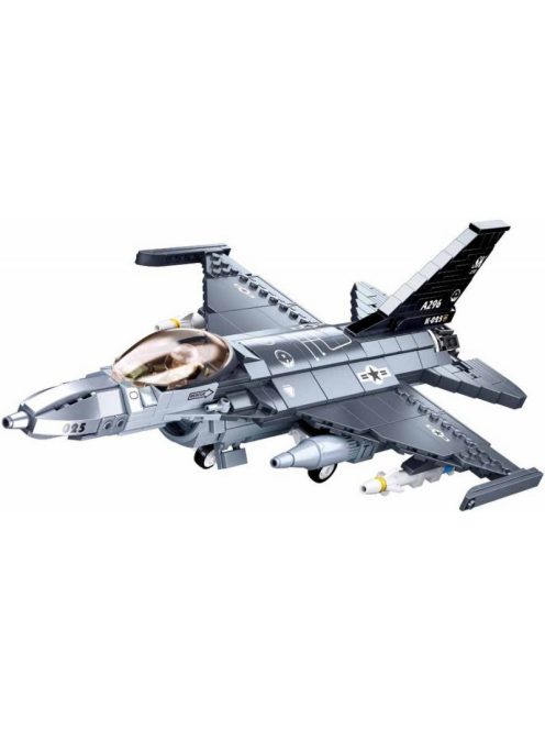 конструктор Sluban Армия Изстребигел F-16 FALCON точен модел с 1 фигурка 521 ел. 30х24х13