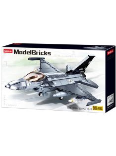   конструктор Sluban Армия Изстребигел F-16 FALCON точен модел с 1 фигурка 521 ел. 30х24х13
