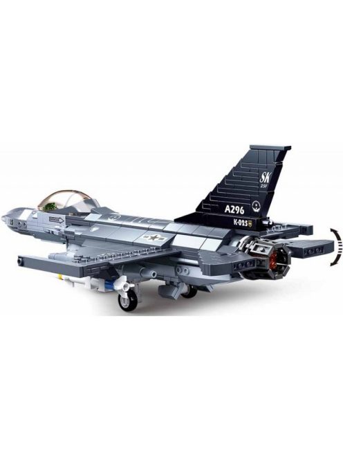 конструктор Sluban Армия Изстребигел F-16 FALCON точен модел с 1 фигурка 521 ел. 30х24х13