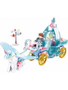 Конструктор Sluban Girl's Dream: Приказна Каляска (191 ч.) с 2 фигурки, 29х24х6 см