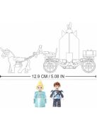 Конструктор Sluban Girl's Dream: Приказна Каляска (191 ч.) с 2 фигурки, 29х24х6 см