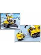 Конструктор Sluban Сити Спасителен Снегорин със снежно оръдие и кран, 145 ел., 1 фигурка, 24х19х5 cm