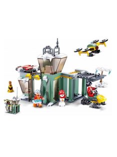   Конструктор Sluban Сити Зимна спасителна база 251 ел. с 3 фигурки, 38х24х7 см, 868138