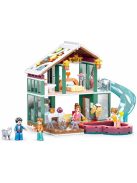 Конструктор Sluban Girl's Dream: Зимен спа курорт (439ч.) с 4 фигурки, 48х33х7 см