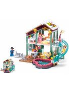 Конструктор Sluban Girl's Dream: Зимен спа курорт (439ч.) с 4 фигурки, 48х33х7 см