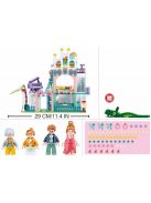 Конструктор Sluban Girl's Dream: Къща с апартаменти (601 ч.) с 4 фигурки, 48х33х7 cm