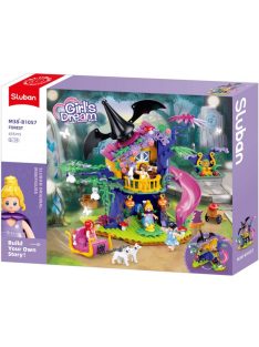   Конструктор Sluban Girl's Dream: Къща Магическо дърво (435 ч.) с 8 фигурки 43х33х7