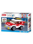 Конструктор Sluban Сити Линейка 88 ел. и 1 фигурка, 19х14х5 см, 869531