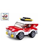 Конструктор Sluban Сити Линейка 88 ел. и 1 фигурка, 19х14х5 см, 869531