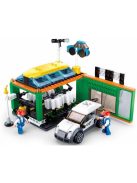 Конструктор Sluban Сити Автомивка с кола 323 ел. с 3 фигурки 38х29х7