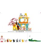 Конструктор Sluban Girl's Dream: Котешката къща (521 ч.) с 9 фигурки, 48х33х7 cm