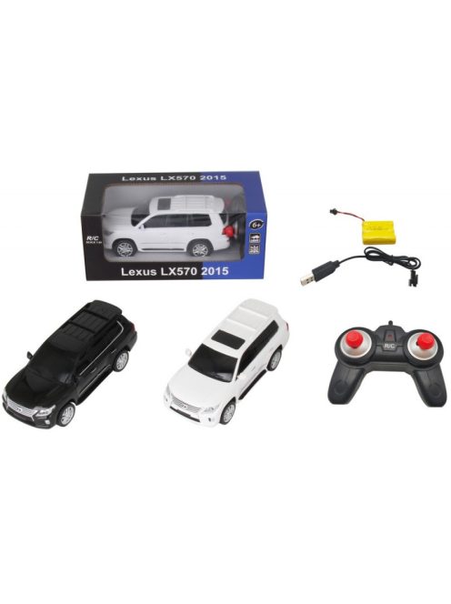 Метална кола 1:24 R/C Lexus LX570 със зарядна USB батерия, Радиоуправляем модел, Светлини, 28x14x11 cm