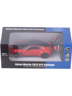   Метална кола 1:24 R/C Aston Martin 2022 V12 Vantage, Радиоуправляем модел, Светлини, 27x14x11 cm