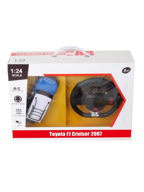 Метална кола 1:24 R/C Toyota FJ Cruiser със дистанционно тип волан, Радиоуправляем модел, Светлини, 42x13x29 cm