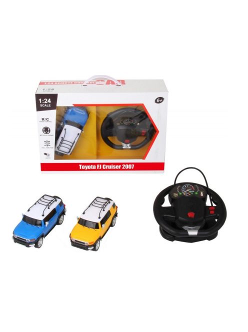 Метална кола 1:24 R/C Toyota FJ Cruiser със дистанционно тип волан, Радиоуправляем модел, Светлини, 42x13x29 cm