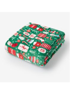   Одеяло Коледа 150 х 200 см, Полар, Christmass Fleece blanket, Зелен