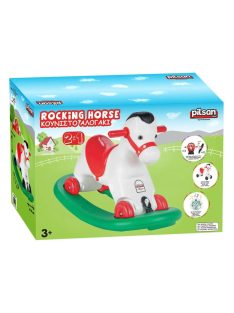   Люлеещо се Конче Garden Pilsan 2в1, С колела и музика, 77 x 35 x 50 cm, Бял