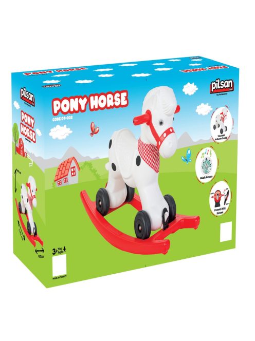 Люлка-конче Garden Pilsan 2в1, 77 x 32 x 49 cm, Бял/Червен