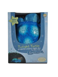   Нощна прожекционна лампа КОСТЕНУРКА за детска стая от CloudB, Twinkling Twilight Turtle, синя